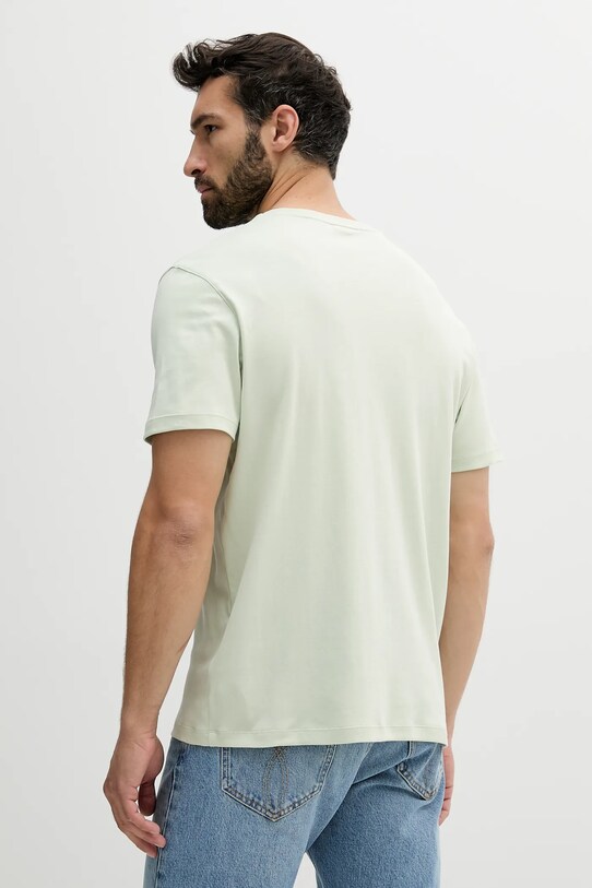 Βαμβακερό μπλουζάκι Calvin Klein LV04LB275G πράσινο AW25