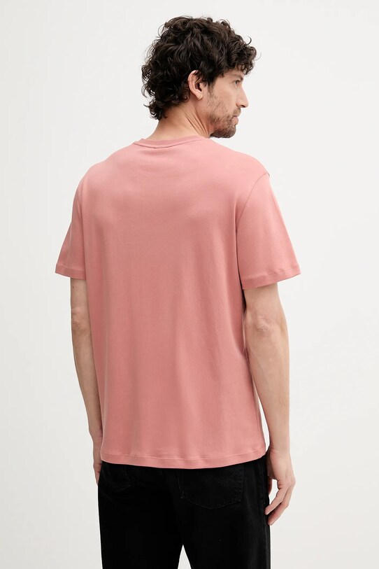 Βαμβακερό μπλουζάκι Calvin Klein LV04LB275G πορτοκαλί AW25