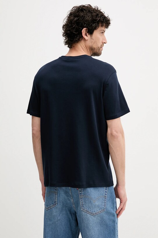 Βαμβακερό μπλουζάκι Calvin Klein LV04LB275G σκούρο μπλε AW25