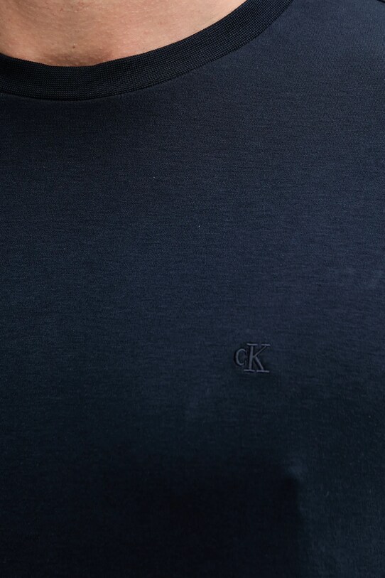 Βαμβακερό μπλουζάκι Calvin Klein σκούρο μπλε LV04LB275G
