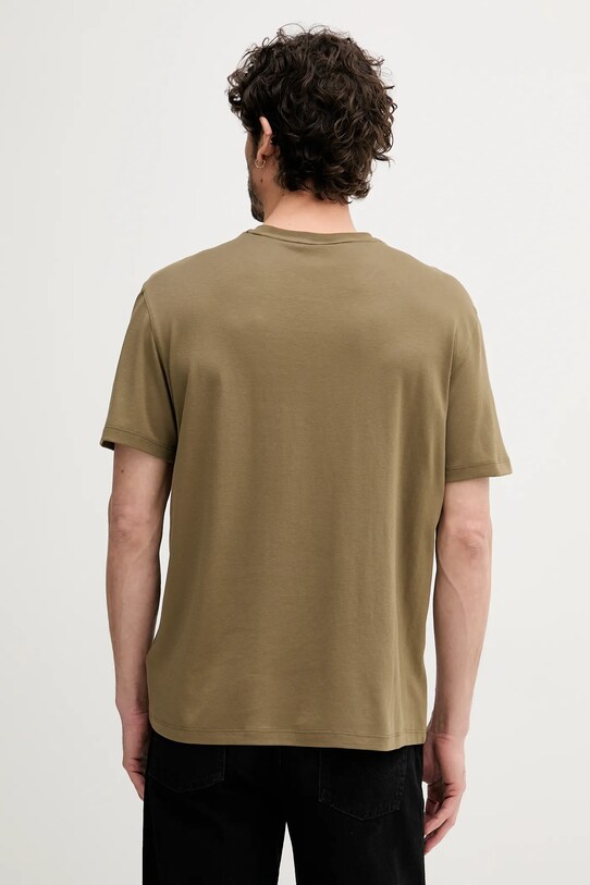 Βαμβακερό μπλουζάκι Calvin Klein LV04LB275G πράσινο AW25