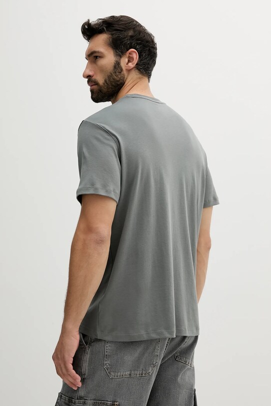 Βαμβακερό μπλουζάκι Calvin Klein LV04LB275G γκρί AW25