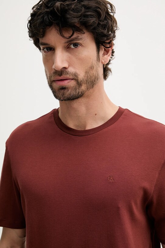 Ρούχα Βαμβακερό μπλουζάκι Calvin Klein LV04LB275G κόκκινο