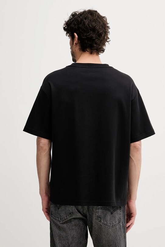 Βαμβακερό μπλουζάκι Calvin Klein LV04LC206G μαύρο AW25