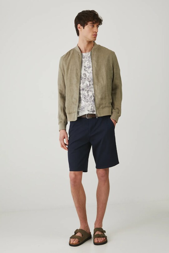 Λινό μπουφάν bomber Medicine RS25.KUM700 πράσινο RS25