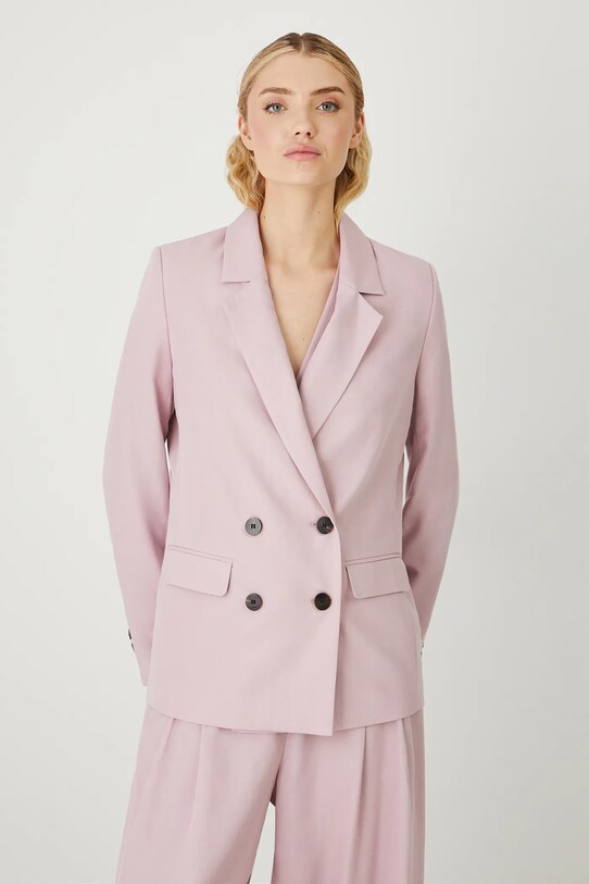 Blazer με μείγμα λινών Medicine ροζ RS25.KZD900