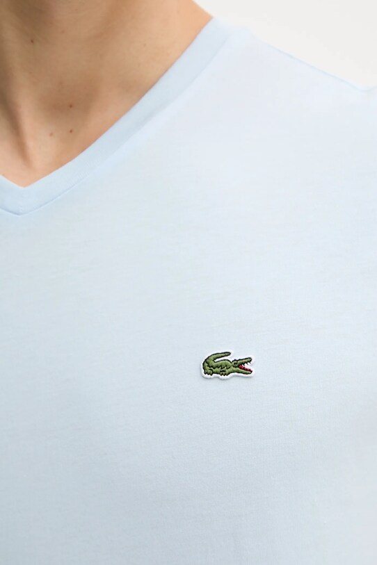 Βαμβακερό μπλουζάκι Lacoste TH6710 μπλε