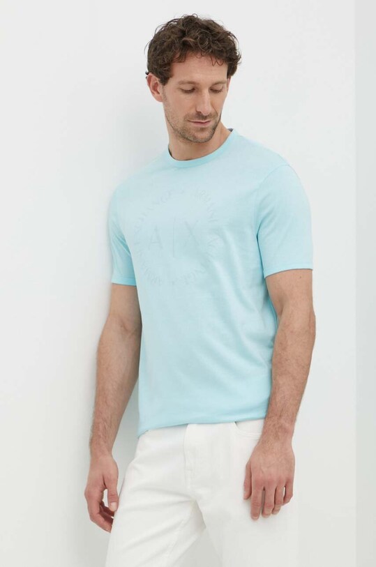Armani Exchange μπλουζάκι μπλε 8NZTCD.Z8H4Z