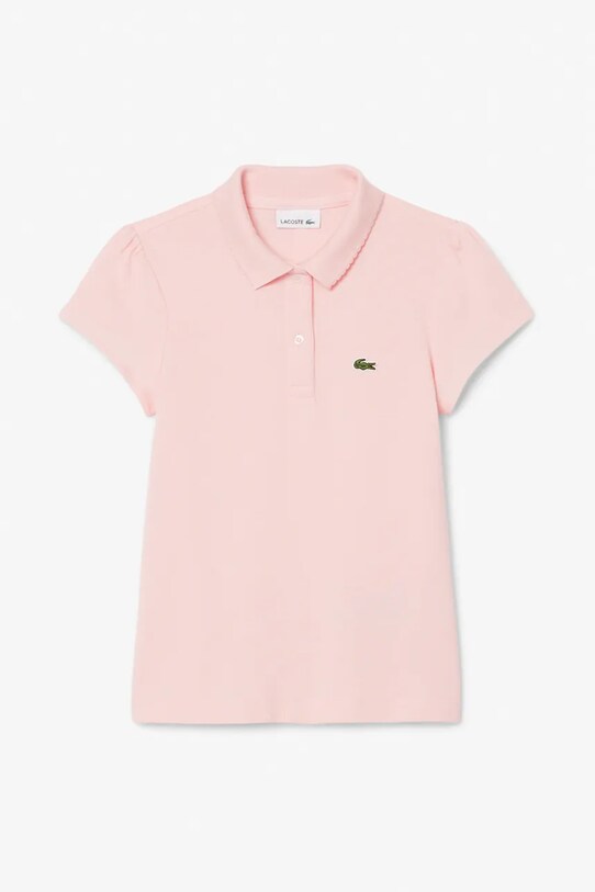 Lacoste παιδικά βαμβακερά μπλουζάκια πόλο ροζ PJ3594