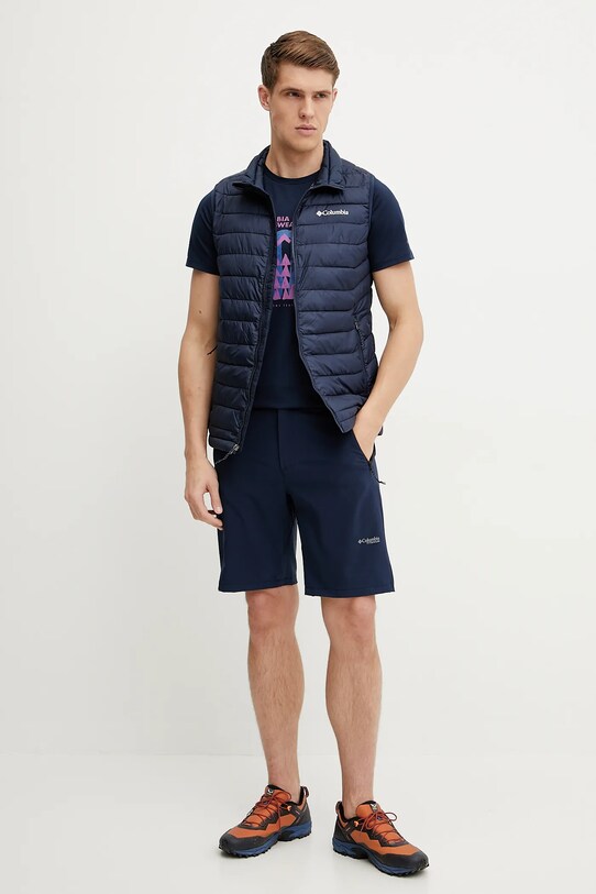 Αθλητικό μπλουζάκι Columbia Sun Trek 1931172 σκούρο μπλε SS25