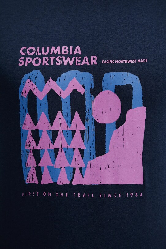 Αθλητικό μπλουζάκι Columbia Sun Trek 1931172 σκούρο μπλε