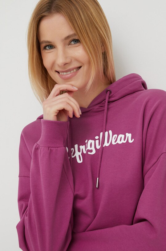 Βαμβακερή μπλούζα RefrigiWear ροζ R05200.FH9122