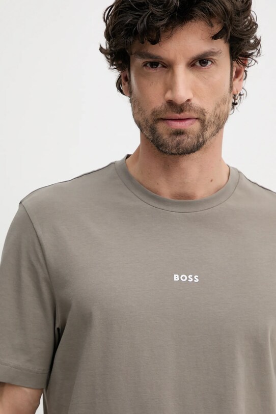 Μπλουζάκι BOSS BOSS ORANGE καφέ 50473278