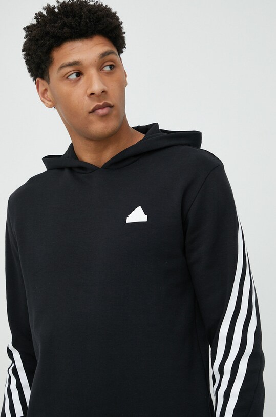 Μπλούζα adidas με κουκούλα μαύρο IC6710