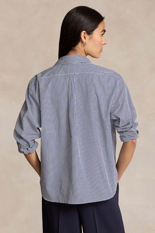 Βαμβακερό πουκάμισο Polo Ralph Lauren 211891419 μπλε SS24