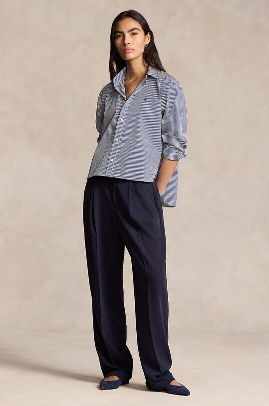 Βαμβακερό πουκάμισο Polo Ralph Lauren μπλε 211891419
