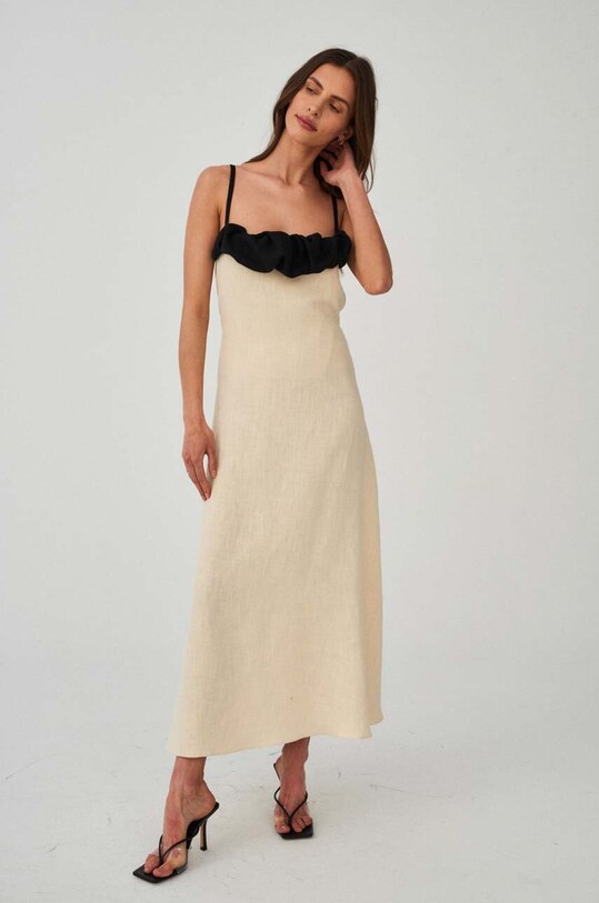 Φόρεμα Undress Code casual μπεζ 554.