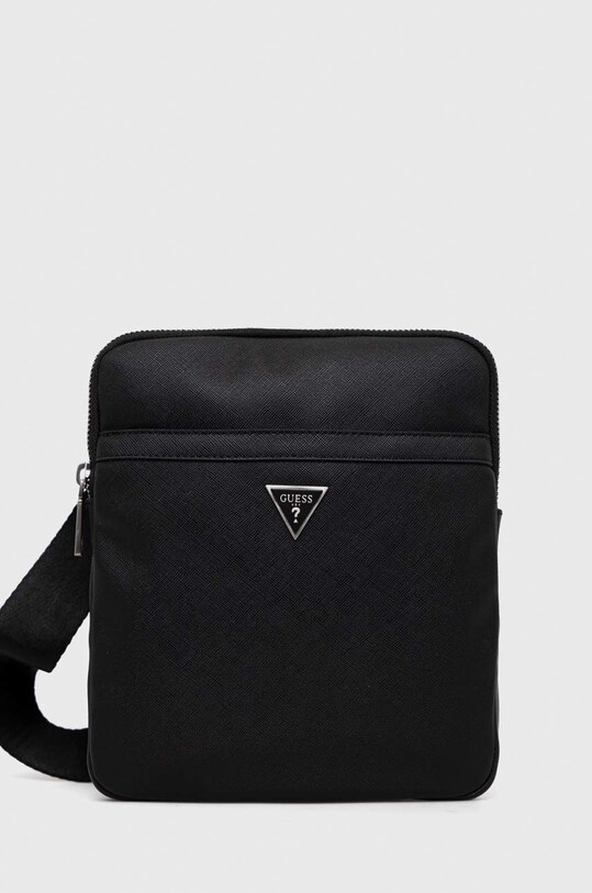 Σακίδιο Guess CERTOSA απομίμηση λείου δέρματος μαύρο HMECSA.P3123