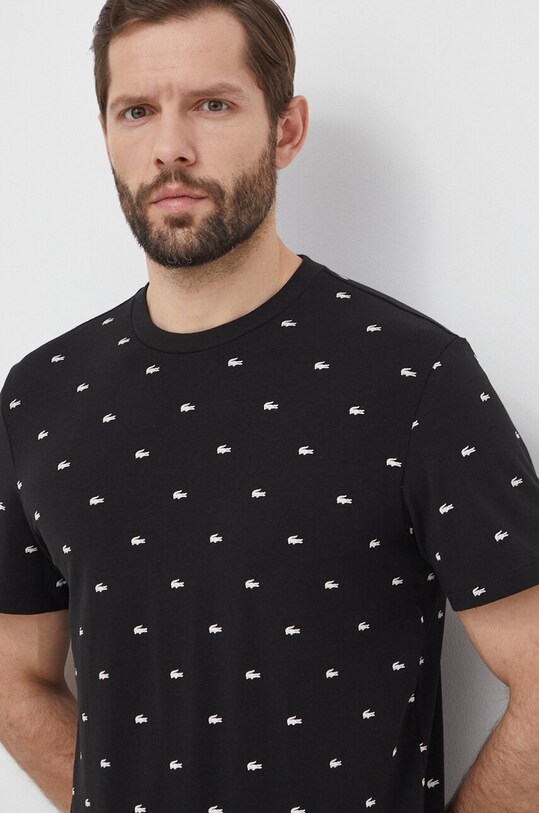 Πιτζάμα Lacoste μαύρο 4H3304