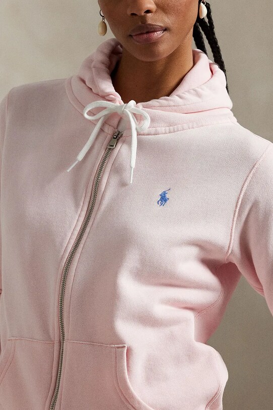 Βαμβακερή μπλούζα Polo Ralph Lauren ροζ 211935584
