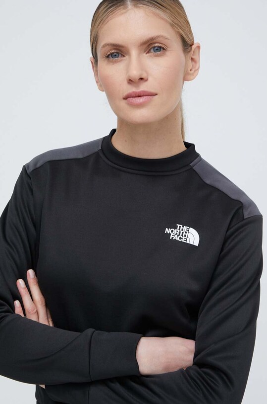 Αθλητική μπλούζα The North Face Reaxion μαύρο NF0A87JWKT01