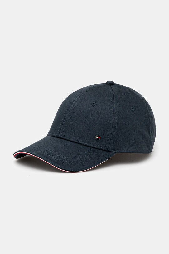 Βαμβακερό καπέλο του μπέιζμπολ Tommy Hilfiger βαμβάκι σκούρο μπλε AM0AM12035