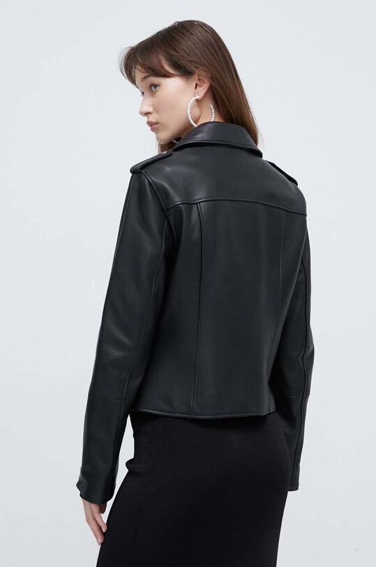 Ρούχα Δερμάτινο jacket HUGO 50512604 μαύρο