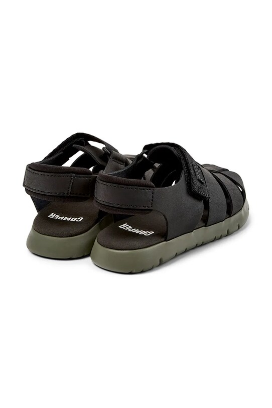Αγορίστικα Παιδικά δερμάτινα σανδάλια Camper K800242.35.38 μαύρο