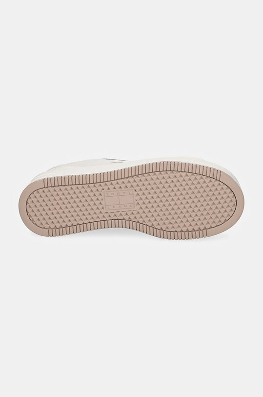Δερμάτινα αθλητικά παπούτσια Tommy Jeans TJW FLATFORM ESS EN0EN02518 λευκό