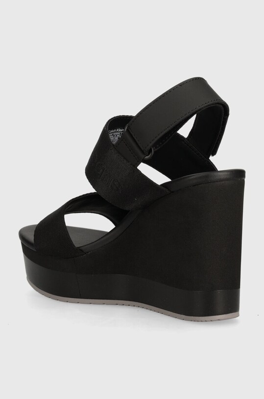 Παπούτσια Σανδάλια Calvin Klein Jeans WEDGE SANDAL WEBBING IN MR WEDGE SANDAL WEBBING IN MR YW0YW01360 μαύρο