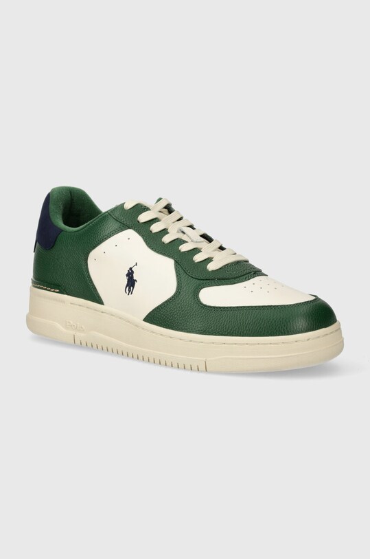 Δερμάτινα αθλητικά παπούτσια Polo Ralph Lauren Masters Crt μικρό πράσινο 809931571003.101