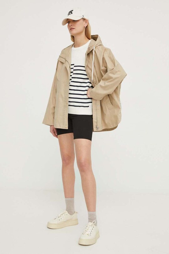Πουλόβερ με προσθήκη μαλλιού G-Star Raw D24489.D563 μπεζ SS24