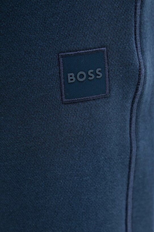 Βαμβακερό σορτσάκι BOSS Orange σκούρο μπλε 50511726