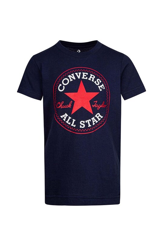 Παιδικό βαμβακερό μπλουζάκι Converse στάμπα πράσινο 866500