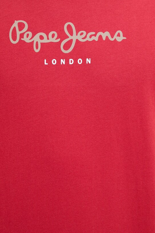 Βαμβακερό μπλουζάκι Pepe Jeans Eggo PM508208 κόκκινο
