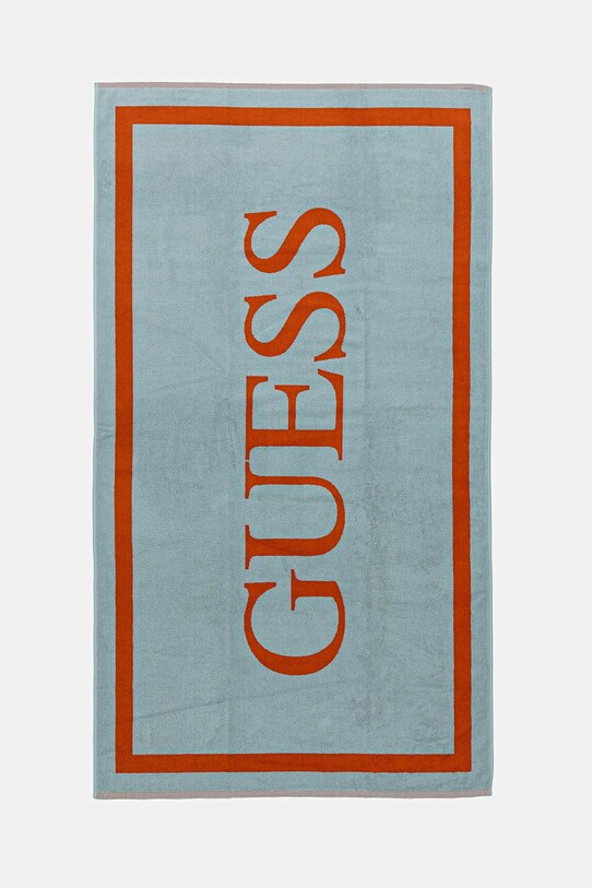 Βαμβακερή πετσέτα Guess τιρκουάζ E5GZ13.SG00P