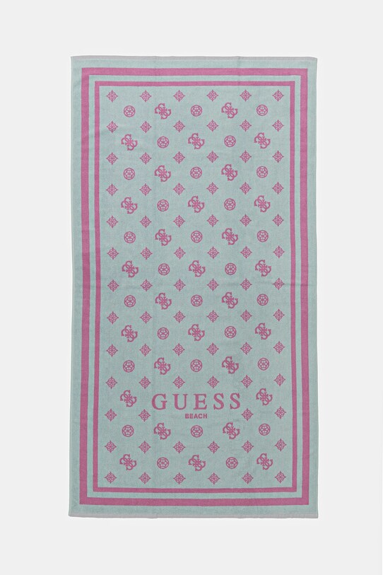 Βαμβακερή πετσέτα Guess τιρκουάζ E5GZ08.SG00P