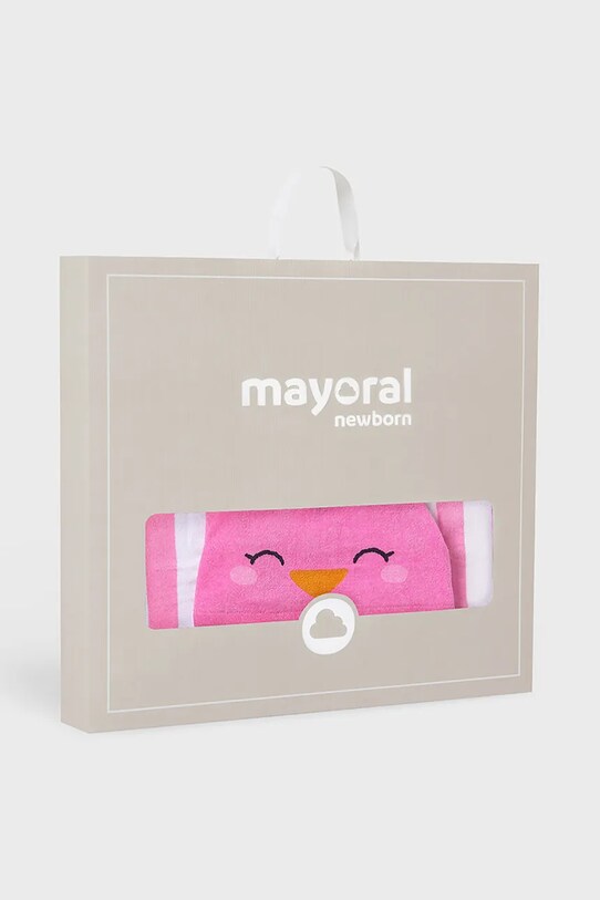 Παιδική βαμβακερή πετσέτα Mayoral Newborn ροζ 9919.2T.Newborn.PPYH