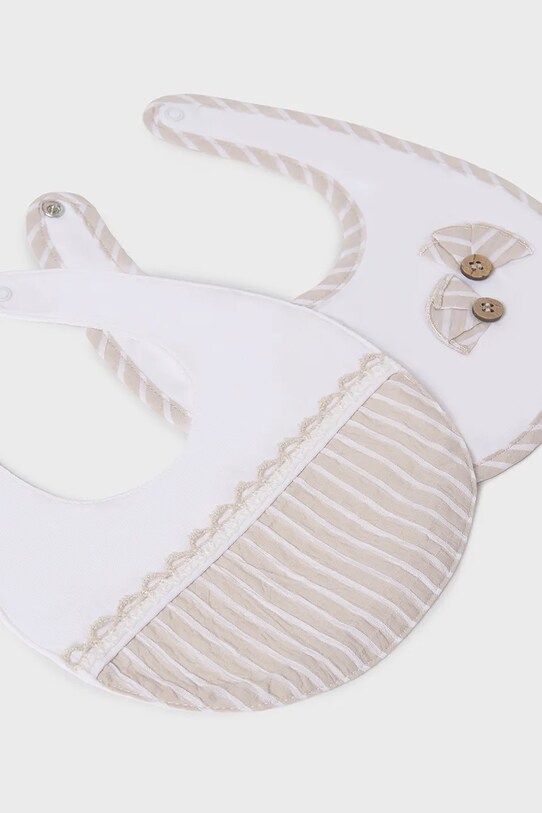 Βρεφική σαλιάρα Mayoral Newborn 2-pack 9875.2D.Newborn.PPYH μπεζ SS25
