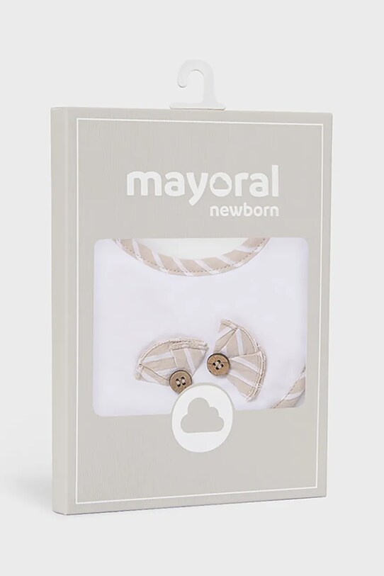 Αγορίστικα Βρεφική σαλιάρα Mayoral Newborn 2-pack 9875.2D.Newborn.PPYH μπεζ