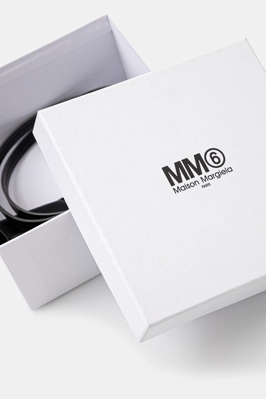 Αξεσουάρ Δερμάτινο μπρελόκ MM6 Maison Margiela SA6UA0003.P7183 μαύρο
