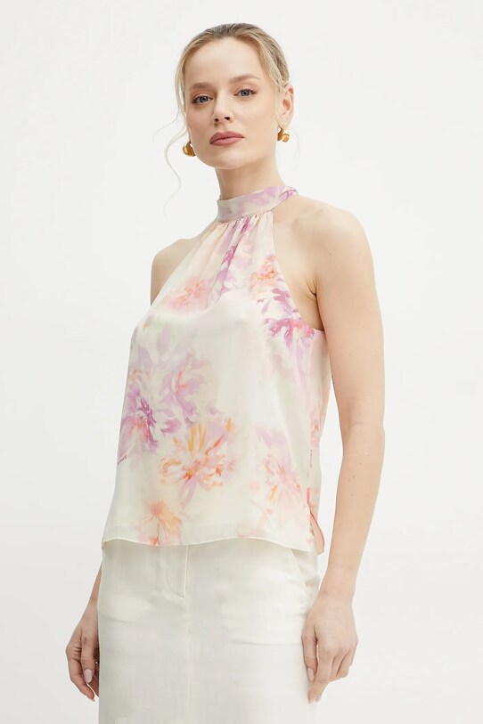 Μπλουζάκι Patrizia Pepe casual μπεζ 2C1619.A589