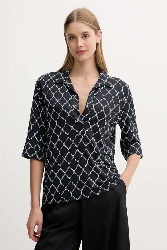 Μπλουζάκι παραλίας Max Mara Beachwear μαύρο 2516951019600