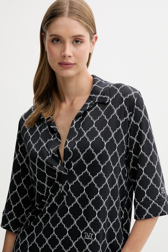 Μπλουζάκι παραλίας Max Mara Beachwear μαύρο 2516951019600