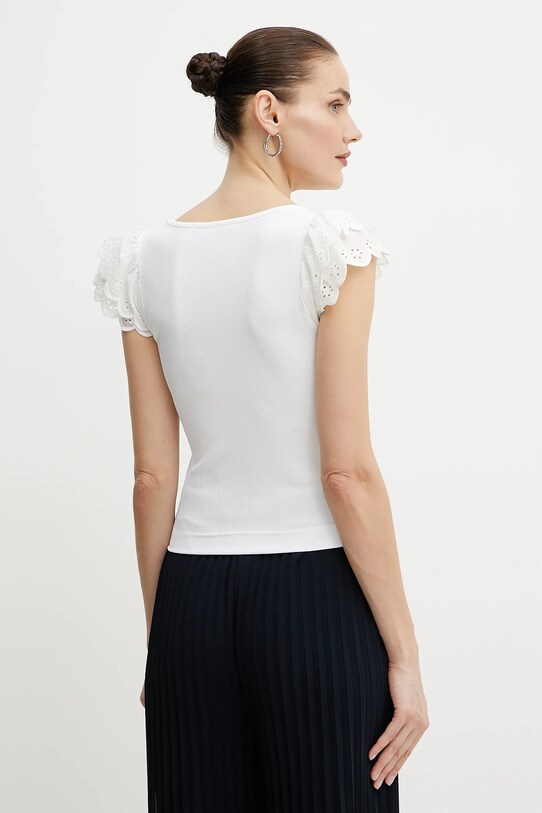 Ρούχα Μπλουζάκι Guess DAHLIA W5GP56.KCV52 λευκό
