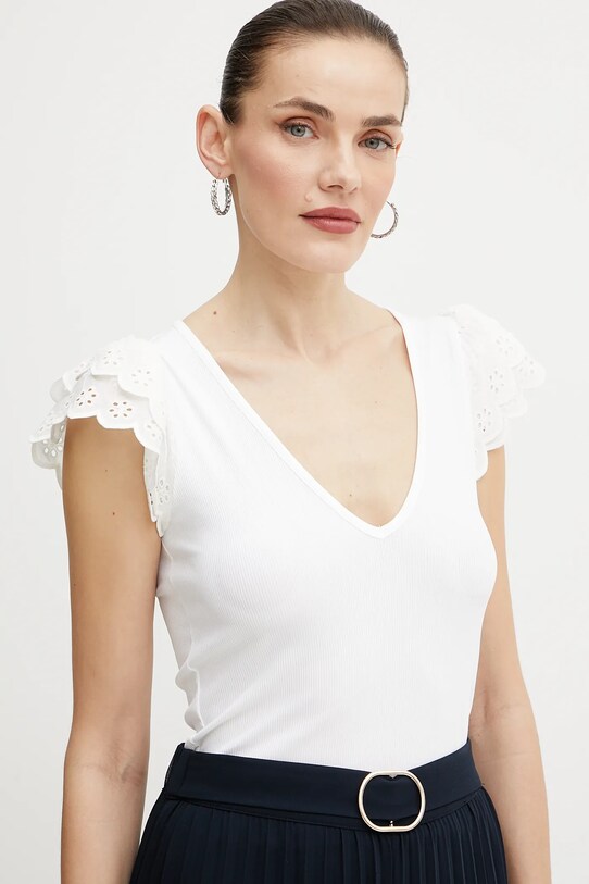 Μπλουζάκι Guess DAHLIA λευκό W5GP56.KCV52