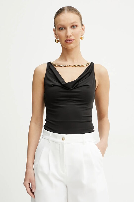 Top Marciano Guess ALVA με ελαστάν μαύρο 5GGP07.6259A