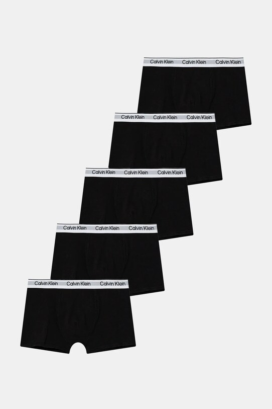 Παιδικά μποξεράκια Calvin Klein Underwear 5-pack εφαρμοστό σορτς μπόξερ μαύρο B70B700511.PPYA