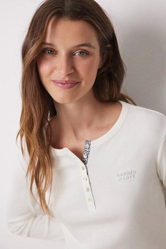 Ρούχα Βαμβακερές πιτζάμες women'secret DAILY FROSTED 3598095 μαύρο