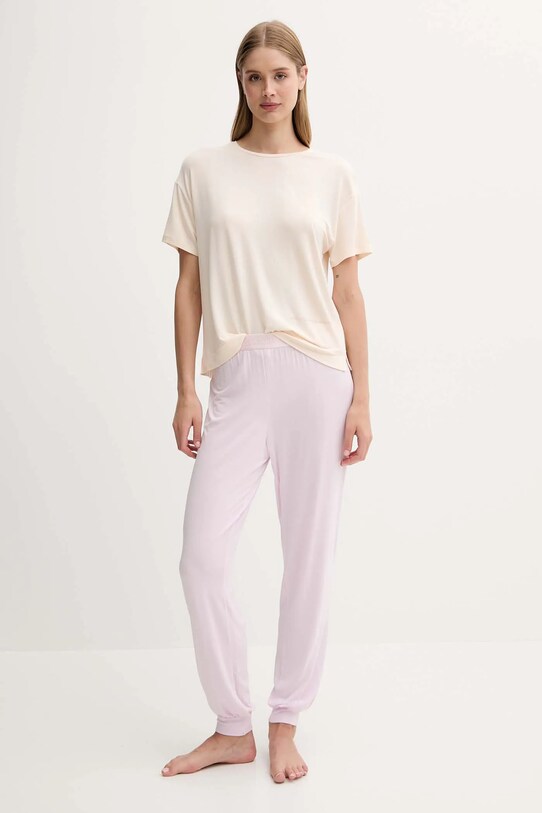 Παντελόνι πιτζάμας United Colors of Benetton 36MX3F047 ροζ SS25